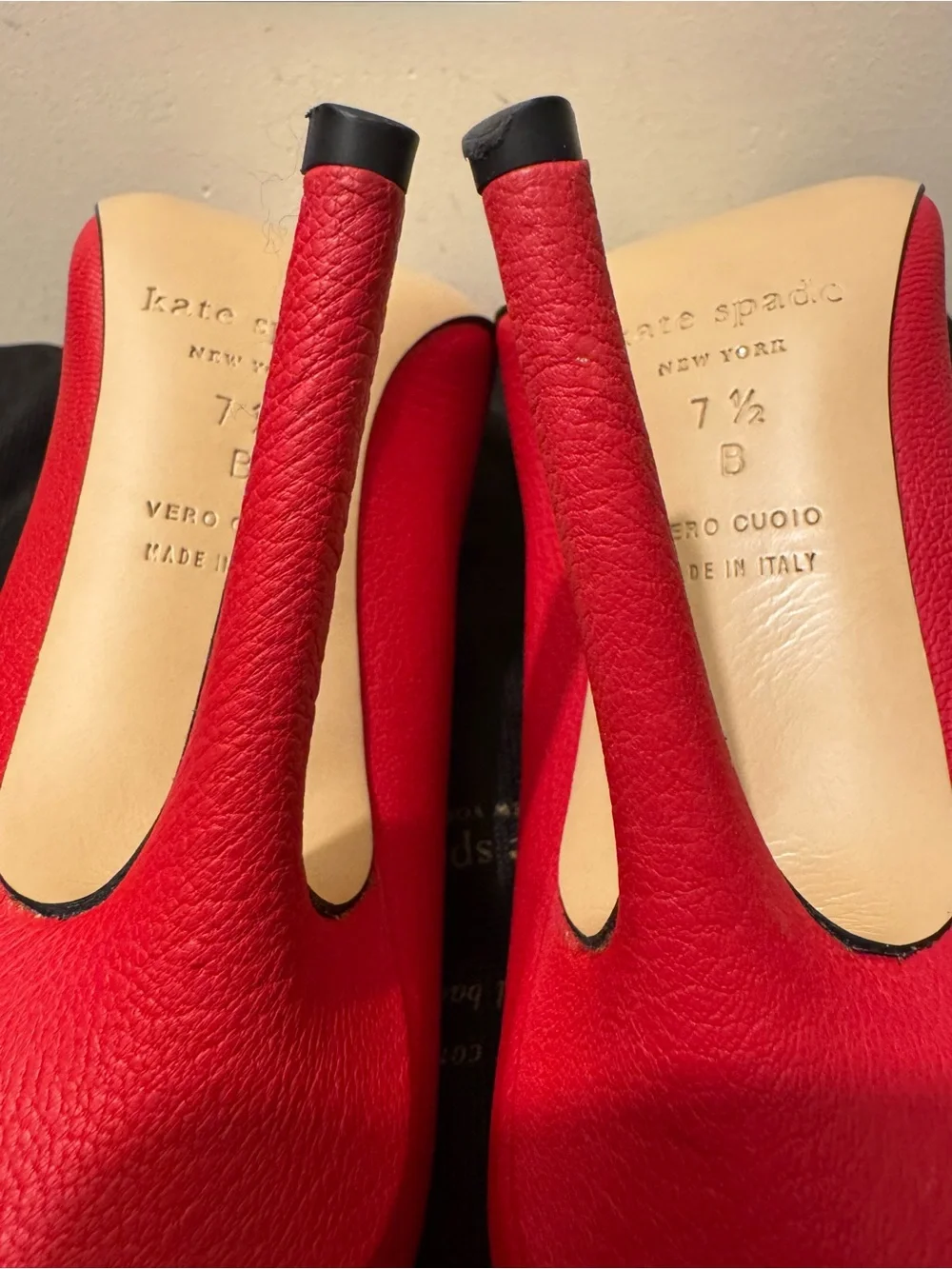 Kate Spade New York Lagrenga Red Star Studded Pumps Heel Made in Italy - Picture 4 of 11